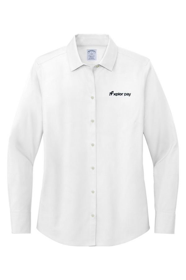 Xplor Pay: Brooks Brothers LADIES Wrinkle-Free Stretch Pinpoint Shirt (Embroidered)
