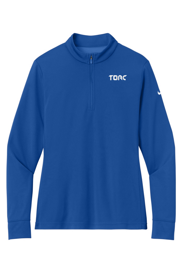 Torc: Nike LADIES Essential 1/2-Zip Cover-Up (Embroidered)