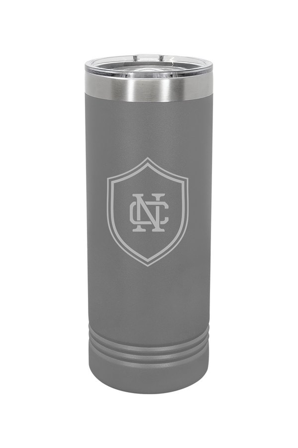 North Cross: 22 oz. Skinny Tumbler with Slider Lid