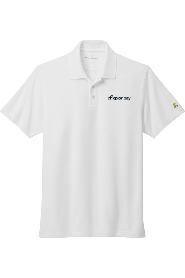 Xplor Pay: Brooks Brothers ADULT Mesh Pique Performance Polo (Embroidered)