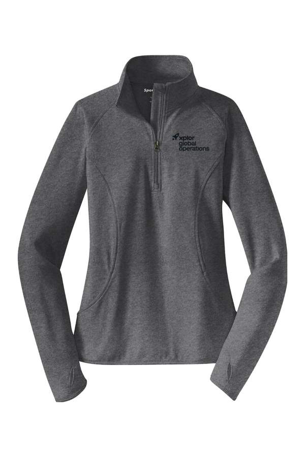 Xplor Global Ops: LADIES Sport-Wick Stretch 1/2-Zip Pullover