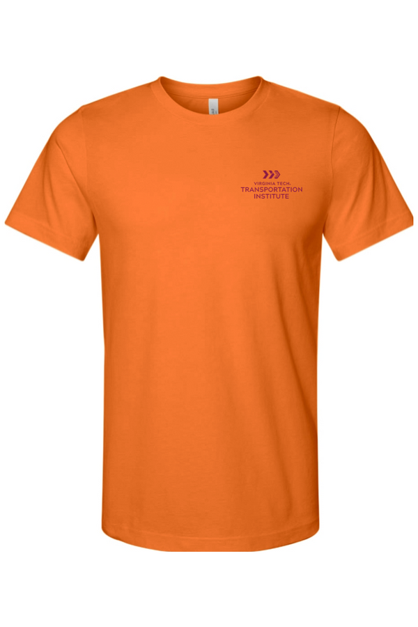 VTTI Chevron with VT Sleeve Logo: ADULT Ringspun Jersey Tee (Printed)