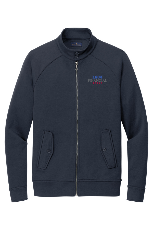 1804: Brooks Brothers ADULT Double-Knit Full-Zip