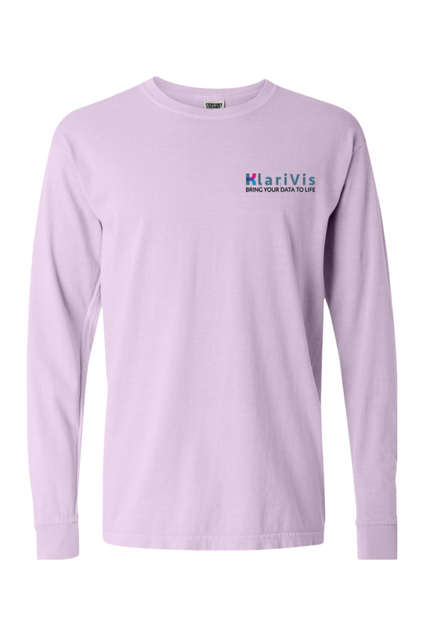 KlariVis: ADULT Comfort Colors Ringspun Long Sleeve T-Shirt (Embroidered)