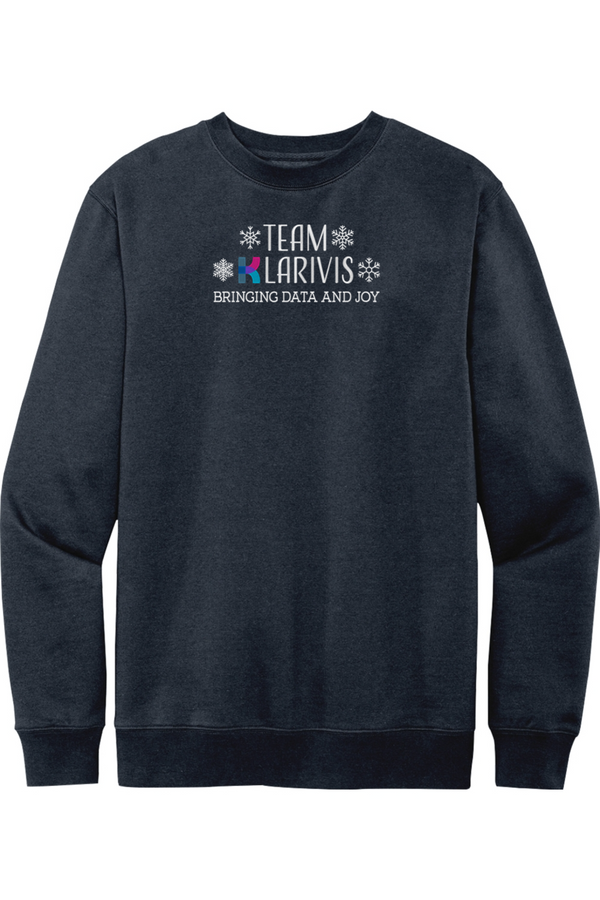 KlariVis Holiday: ADULT SoftSpun Fleece Crewneck Sweatshirt (Embroidered)