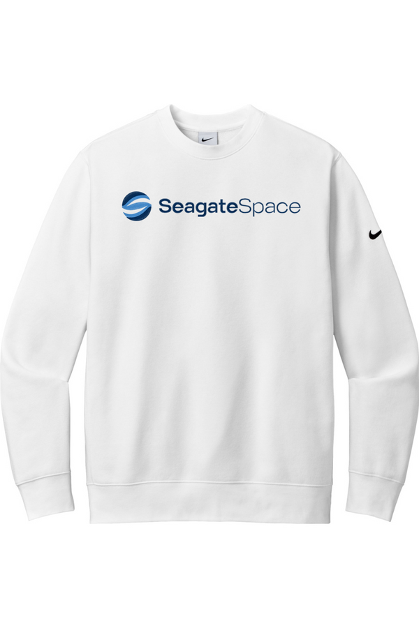 Seagate Space: Nike ADULT  Fleece Crewneck Sweatshirt (FullFront Embroidery)