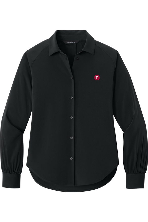 Torc: LADIES Long Sleeve Buttery Soft Blouse (Embroidered)