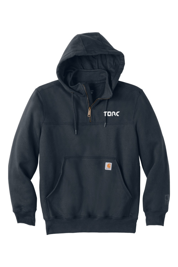 Torc: Carhartt ADULT Rain Defender Paxton Heavyweight Hooded Zip Mock Sweatshirt (Embroidered)