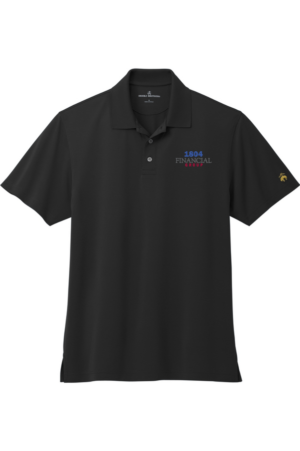 1804: Brooks Brothers ADULT Mesh Pique Performance Polo