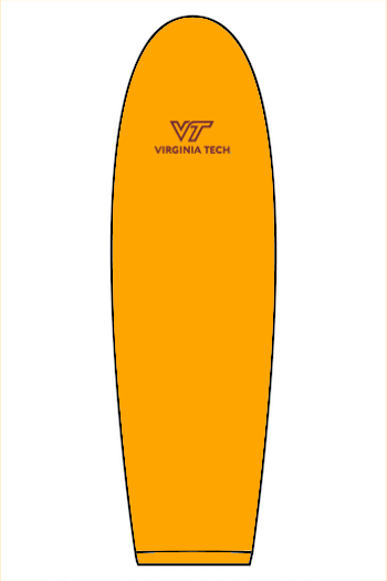 VTTI Chevron with VT Sleeve Logo: ADULT Heavy Hooded Sweatshirt (FullFront Embroidery)