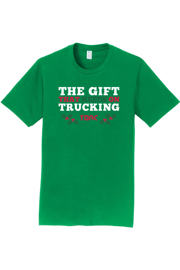 Torc "The Gift That Keeps On Trucking": ADULT Ringspun Tee (Printed)