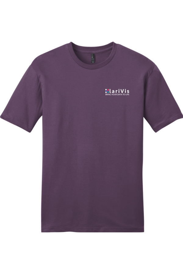 KlariVis: ADULT SoftSpun Tee (with Sleeve Logo)
