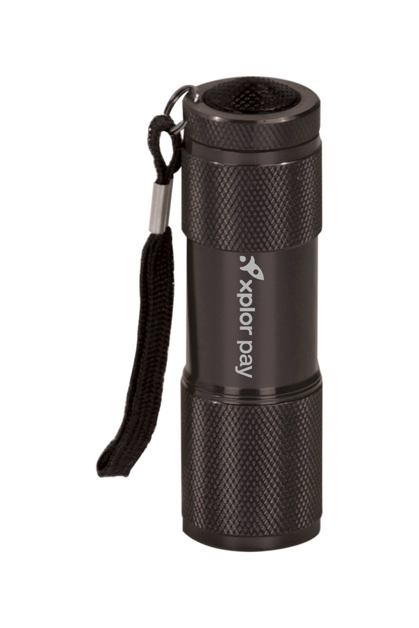 Xplor Pay: 9-LED Flashlight with Strap (Engraved)