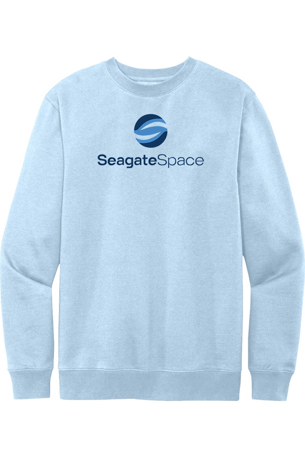 Seagate Space: ADULT SoftSpun Fleece Crewneck Sweatshirt (FullFront Embroidery)