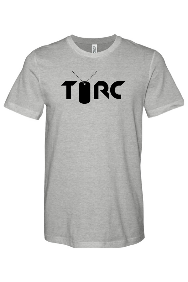 Torc Vet: ADULT Heathered Soft-Jersey Tee (USA FLAG on Right Sleeve)