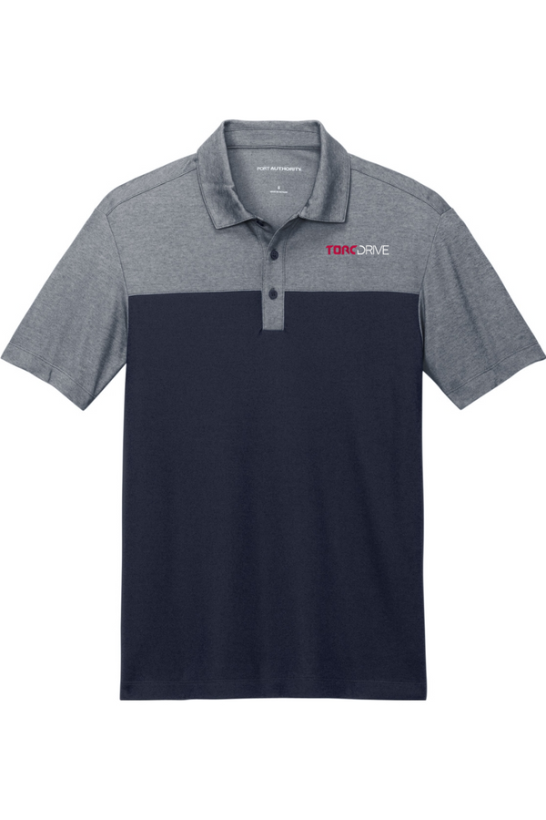 Torc Drive: ADULT Fine Pique Blend Blocked Polo (Embroidered)