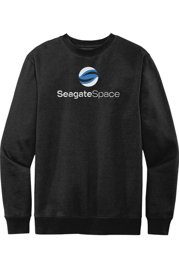 Seagate Space: ADULT SoftSpun Fleece Crewneck Sweatshirt (FullFront Embroidery)