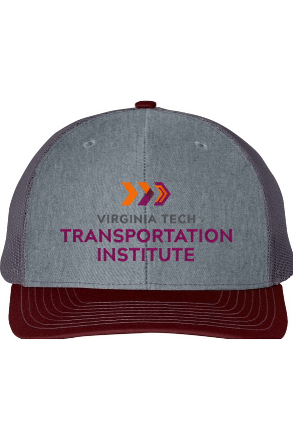 VTTI with VT Side Logo: Richardson Snapback Trucker Cap (Embroidered)