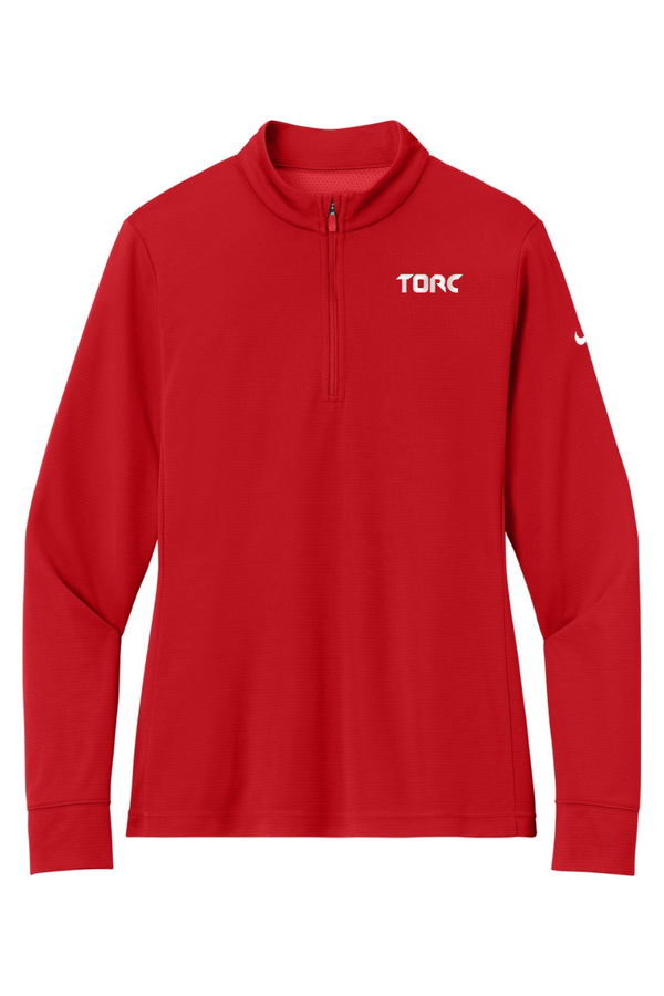 Torc: Nike LADIES Essential 1/2-Zip Cover-Up (Embroidered)