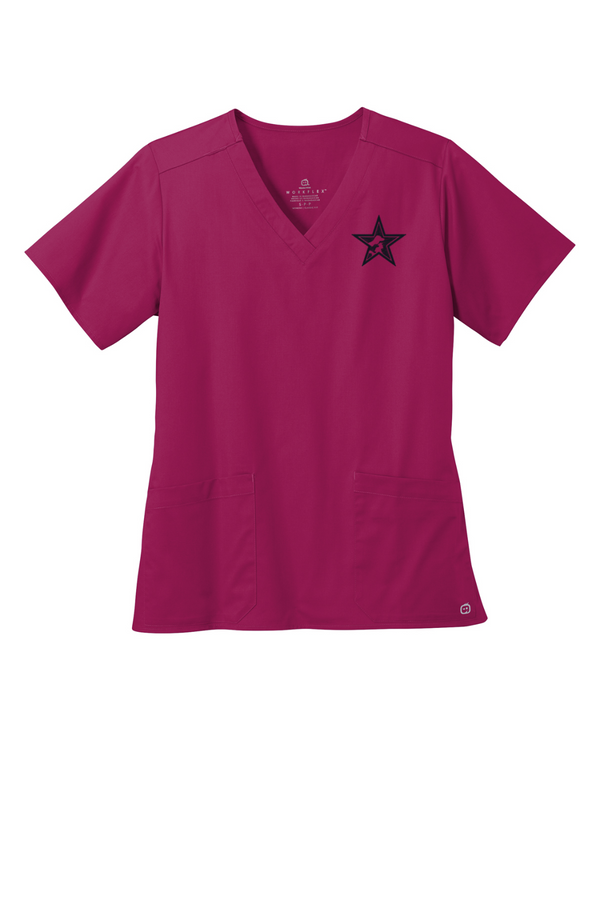 RAH: Wink Women’s WorkFlex V-Neck Top (Embroidered)