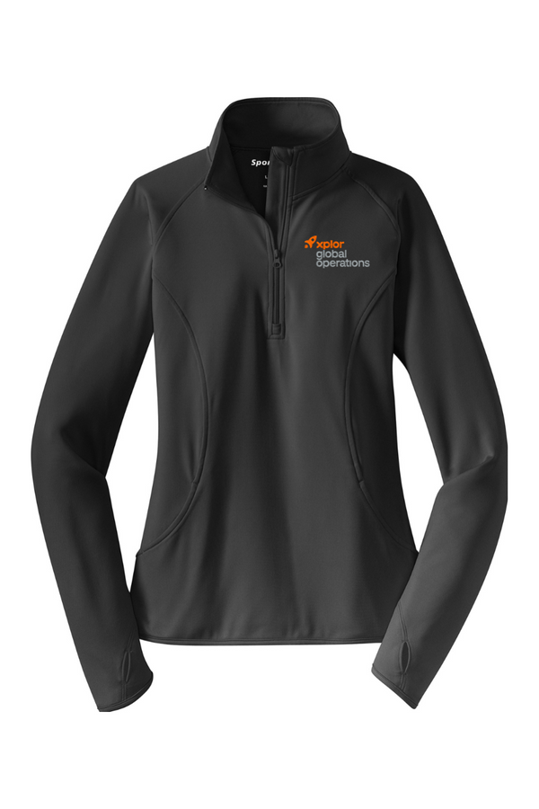 Xplor Global Ops: LADIES Sport-Wick Stretch 1/2-Zip Pullover