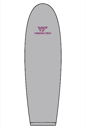 VTTI Chevron with VT Sleeve Logo: ADULT Comfort Colors Ringspun Long Sleeve Tee (Embroidered)