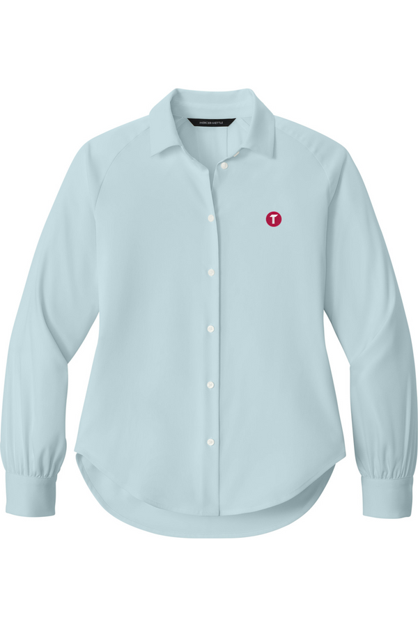 Torc: LADIES Long Sleeve Buttery Soft Blouse (Embroidered)