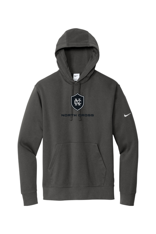 North Cross: Nike ADULT Club Fleece Pullover Hoodie (FullFront Embroidery)