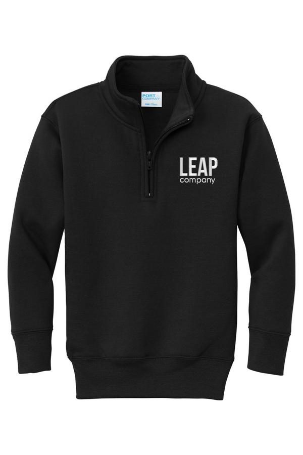 Leap: YOUTH Classic Fleece 1/4-Zip Pullover Sweatshirt (Embroidered)