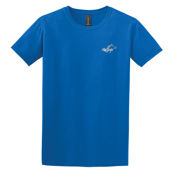 Mustangs: Embroidered Adult SoftStyle T-shirt