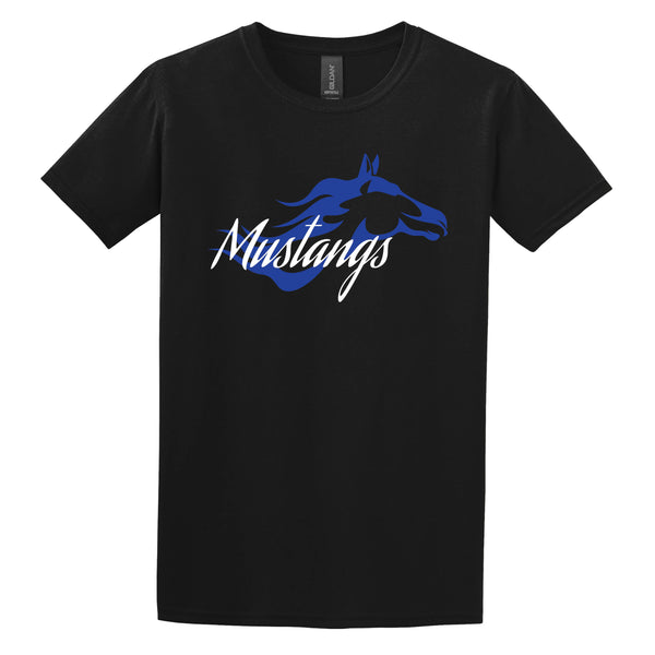 Mustangs: Printed Adult SoftStyle T-shirt