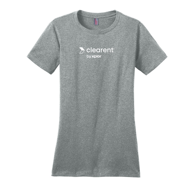 Clearent: (Smaller Print) District Ladies Perfect Weight T-shirt