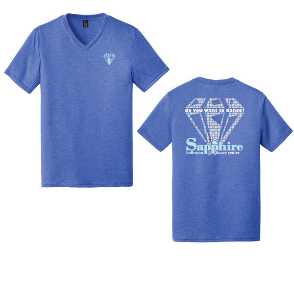 Sapphire: Perfect Tri V-neck Tee (24 Piece Minimum)