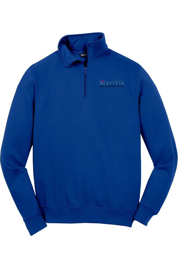 KlariVis: ADULT Ringspun 1/4-Zip Sweatshirt