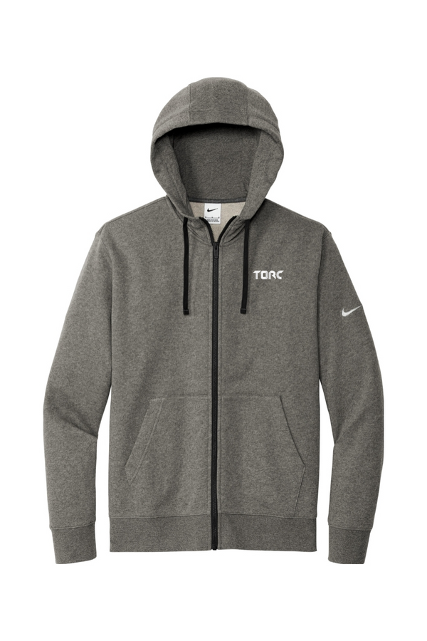 Torc: Nike Club Fleece Sleeve Swoosh Full-Zip Hoodie