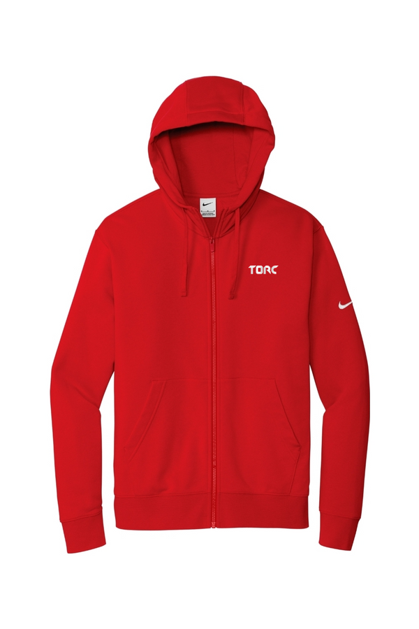 Torc: Nike Club Fleece Sleeve Swoosh Full-Zip Hoodie