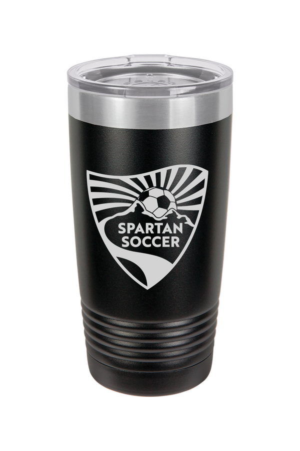 Spartan Soccer: ENGRAVED 20oz Stainless Steel Tumbler