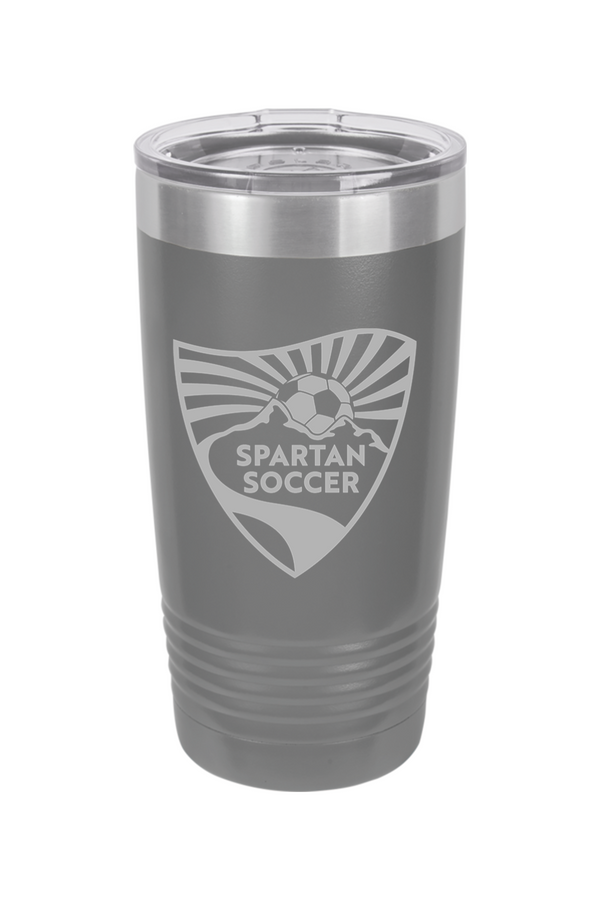 Spartan Soccer: ENGRAVED 20oz Stainless Steel Tumbler
