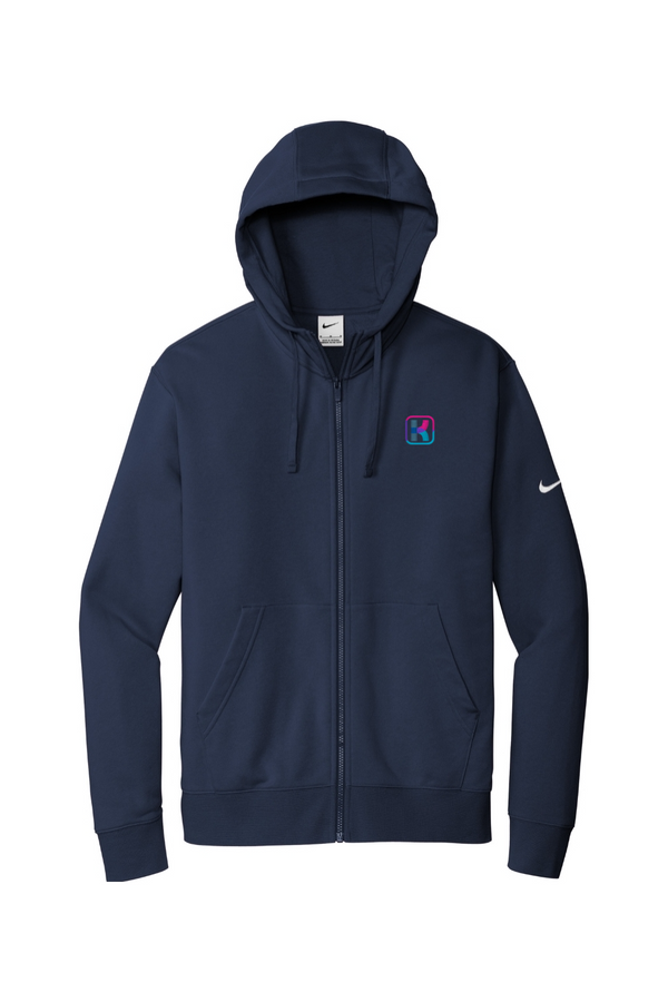 KlariVis: Nike ADULT Fleece Full-Zip Hoodie (with Sleeve Logo)