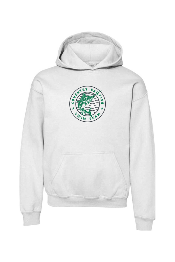 Coventry Sailfish: YOUTH Heavy Hooded Sweatshirt (FullFront Embroidery)