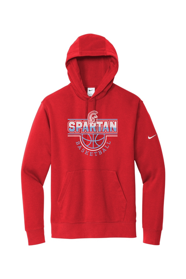 Spartan Basketball: ADULT Nike Fleece Pullover Hoodie