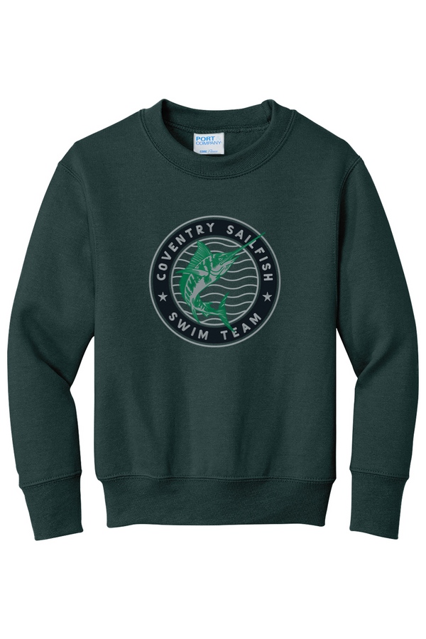 Coventry Sailfish: YOUTH Fleece Crewneck Sweatshirt