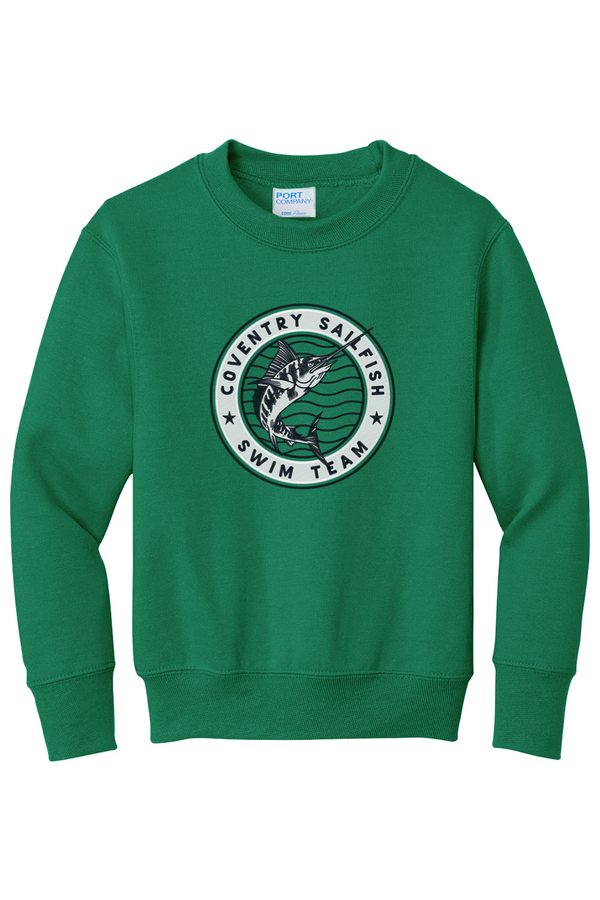 Coventry Sailfish: YOUTH Fleece Crewneck Sweatshirt