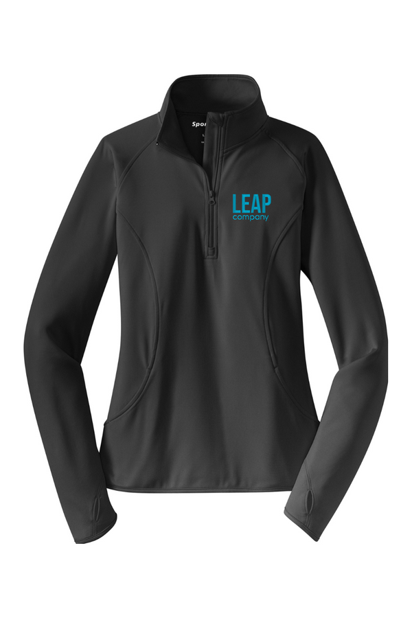 Leap: LADIES Sport-Wick Stretch 1/2-Zip Pullover