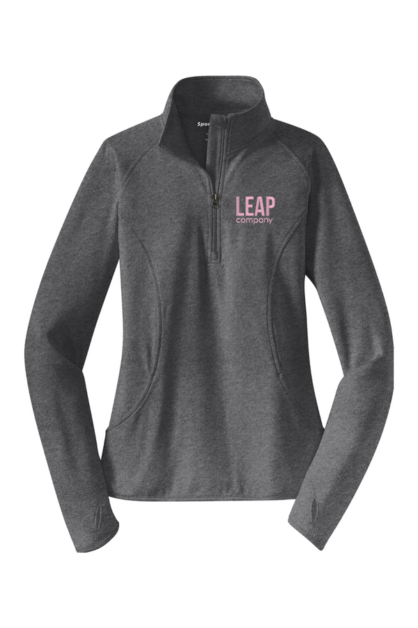 Leap: LADIES Sport-Wick Stretch 1/2-Zip Pullover