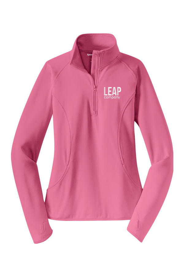 Leap: LADIES Sport-Wick Stretch 1/2-Zip Pullover