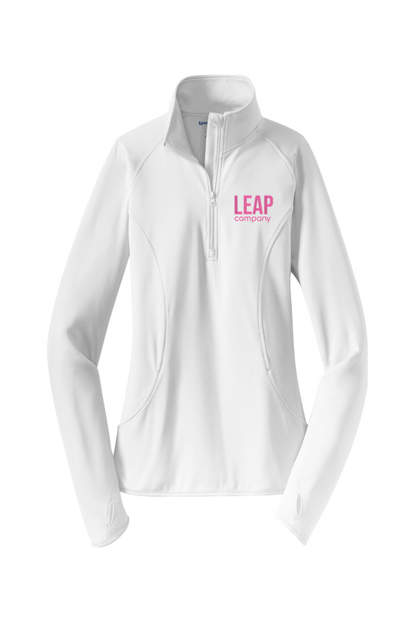 Leap: LADIES Sport-Wick Stretch 1/2-Zip Pullover