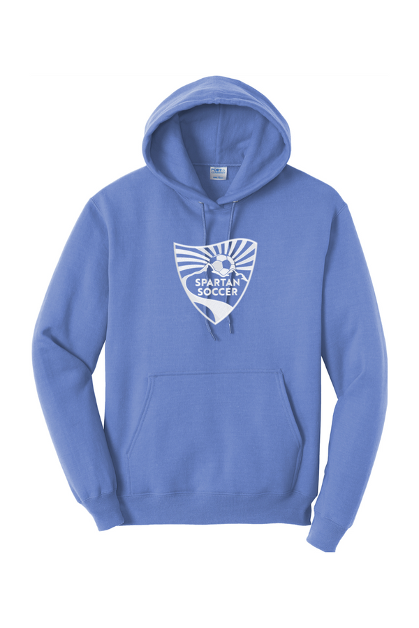 Spartan Soccer: ADULT Embroidered Fleece Pullover Hooded Sweatshirt