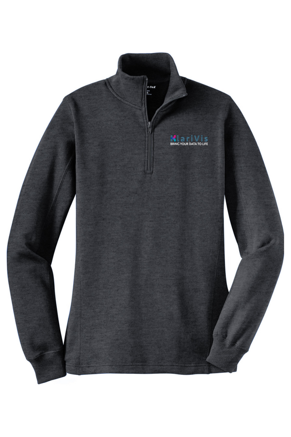 KlariVis: LADIES 1/4-Zip Ringspun Sweatshirt