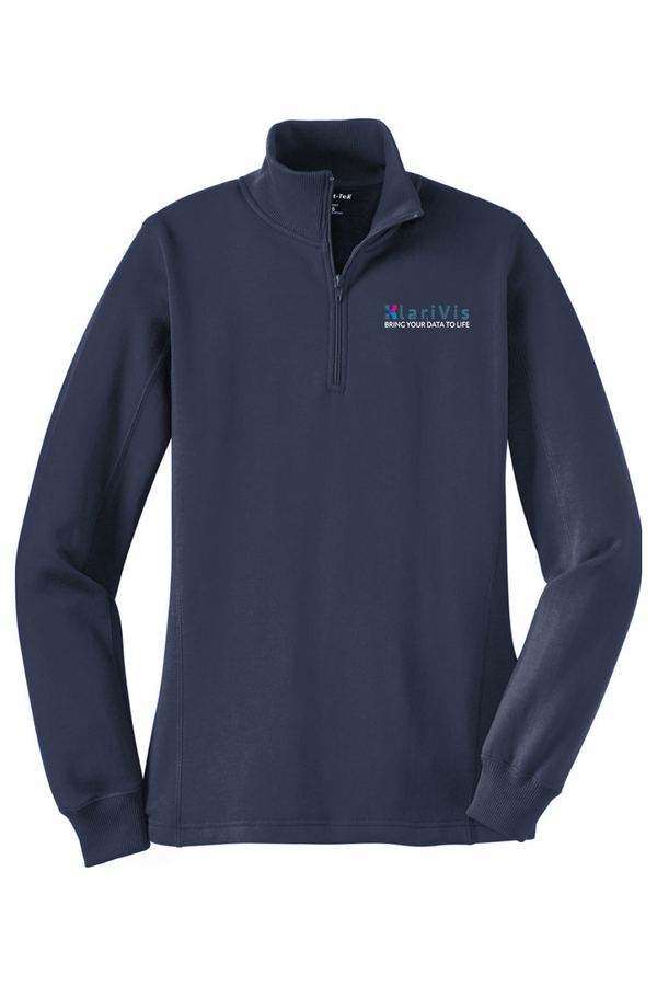 KlariVis: LADIES 1/4-Zip Ringspun Sweatshirt